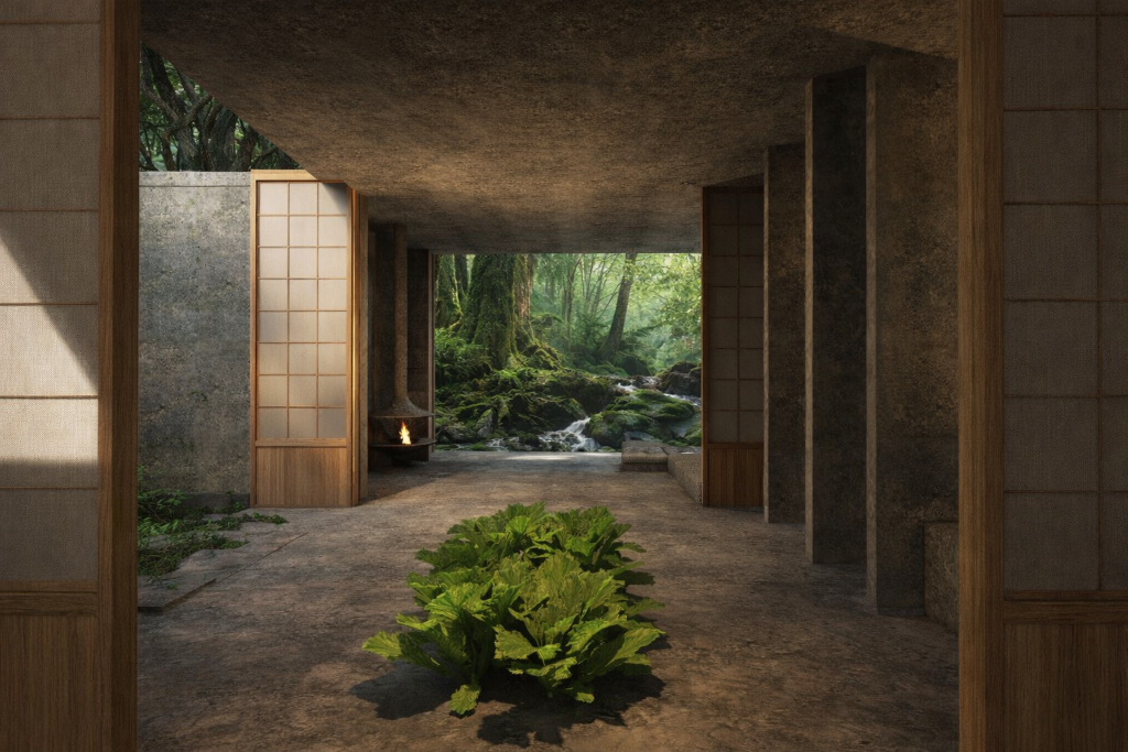 AMO NO OTO - Shoji screen entrance