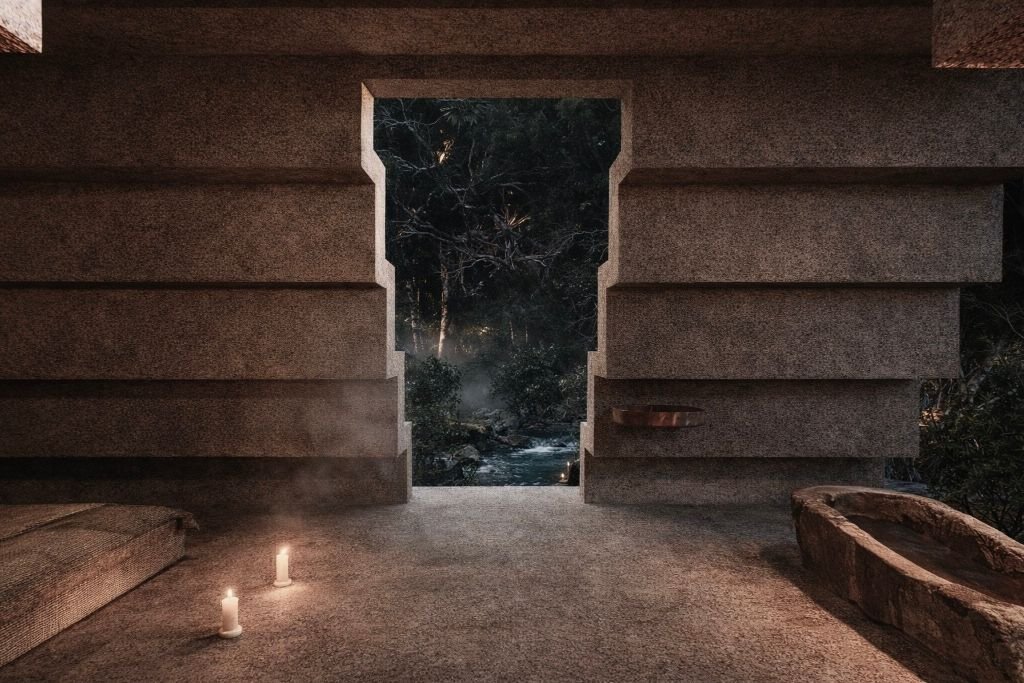 AYA - Doorway framing jungle landscape
