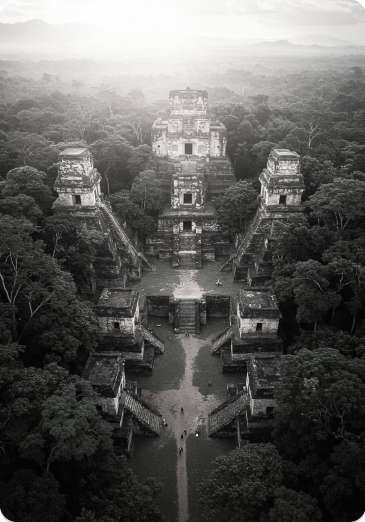 AYA - Mayan temple aerial view inspiration